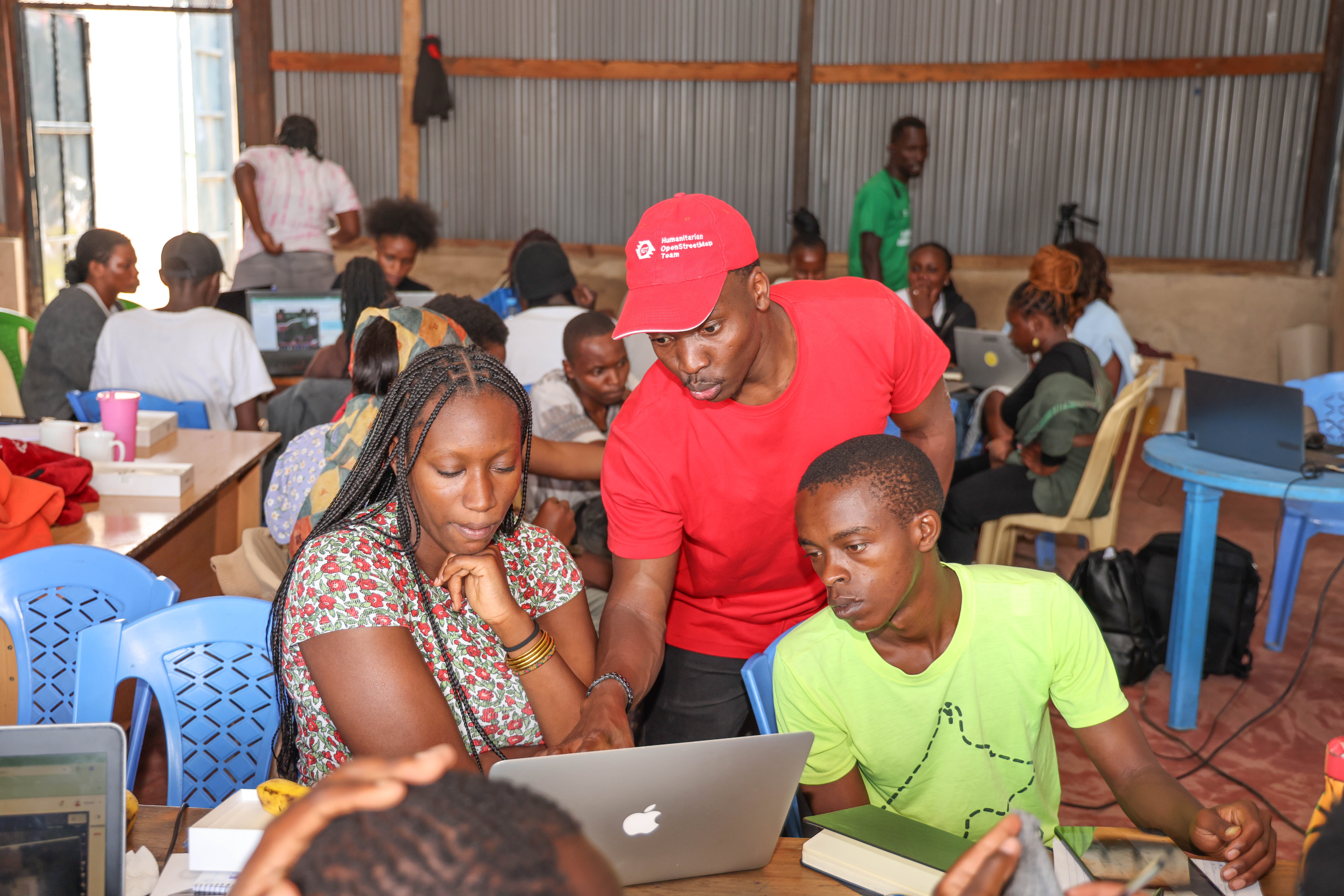Community youth from Mathare, Kariobangi, and Dandora attend a geospatial capacity building session at Ghetto Foundation, March 2025. | Photo: HOT / SDI Kenya