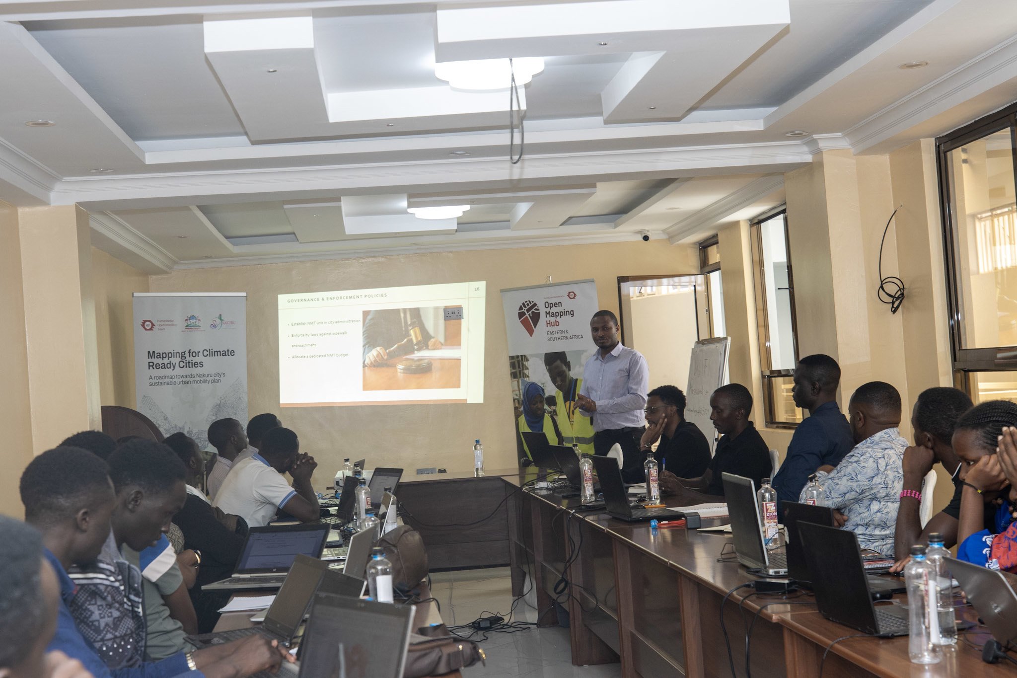 Youth mappers during training session in Nakuru