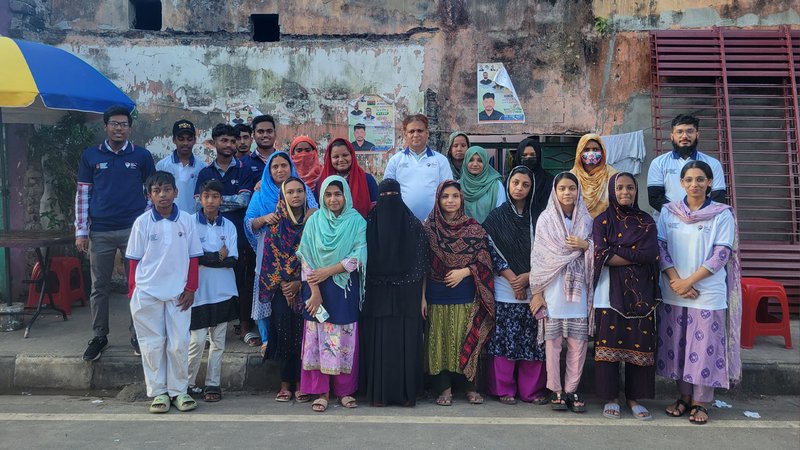Our team for the Healthy Homes, Safer Futures project, with trainers, trainees, volunteers, and coordinators | Photo: Fida Hasan