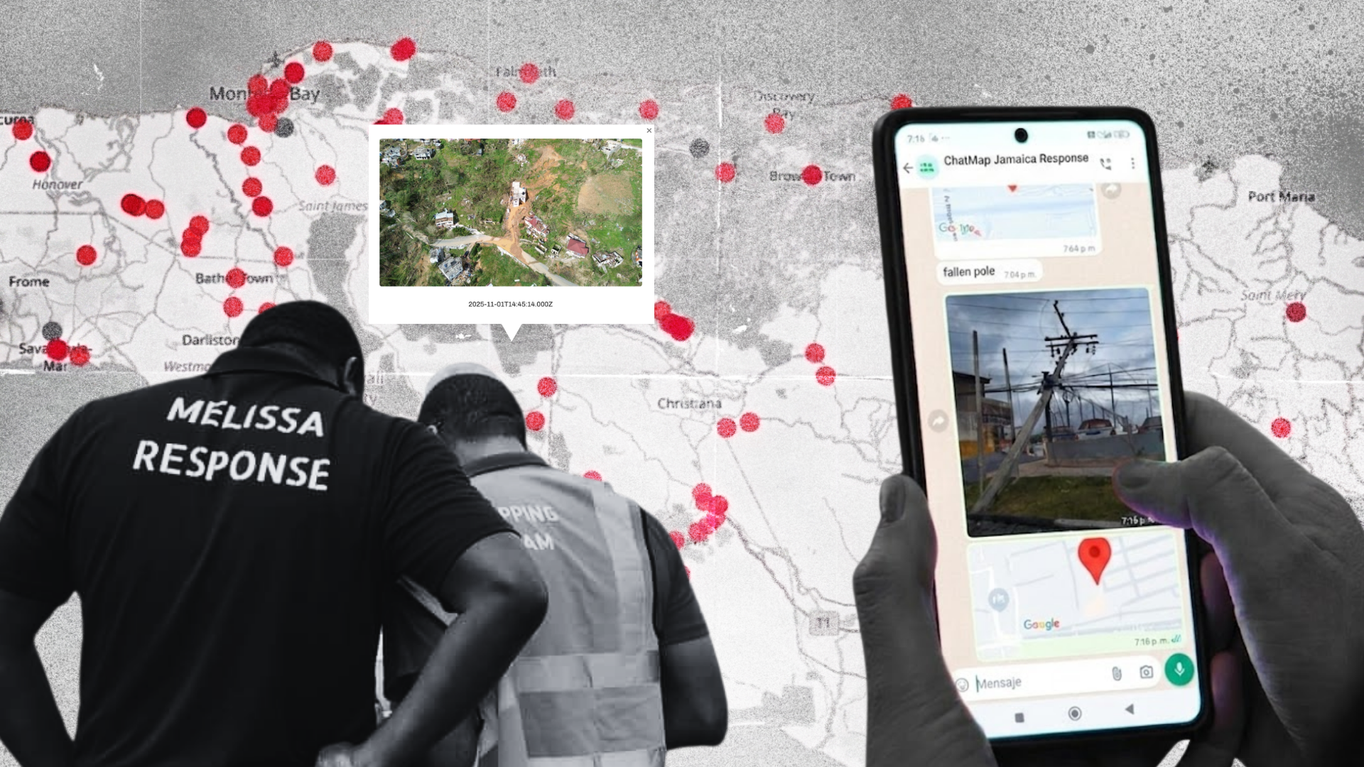 ChatMap - Hurricane Melissa Response in Jamaica