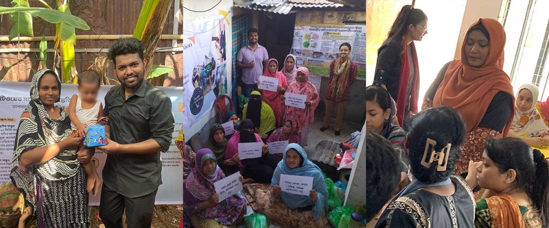 Using insights from the Dhaka Thrive Dashboard, fellows from the Climate Resilience Fellowship designed, led, and implemented initiatives tackling diverse climate challenges such as waste, dengue, and heatwave. | Photo: OSM Academy, The Resilient Trashformers, D-PACT