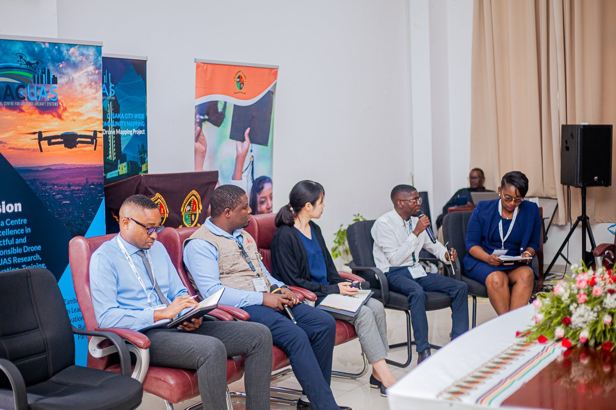 Maxwell Kaluba speaking at the launch of the Lusaka Citywide Community Open Drone Mapping Project, March 2026. | Photo: HOT