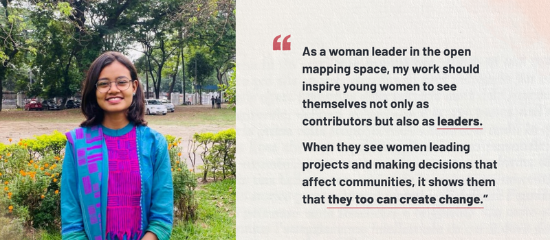 Open Mapping Guru: International Women's Day 2026 - Nafisa Nandini