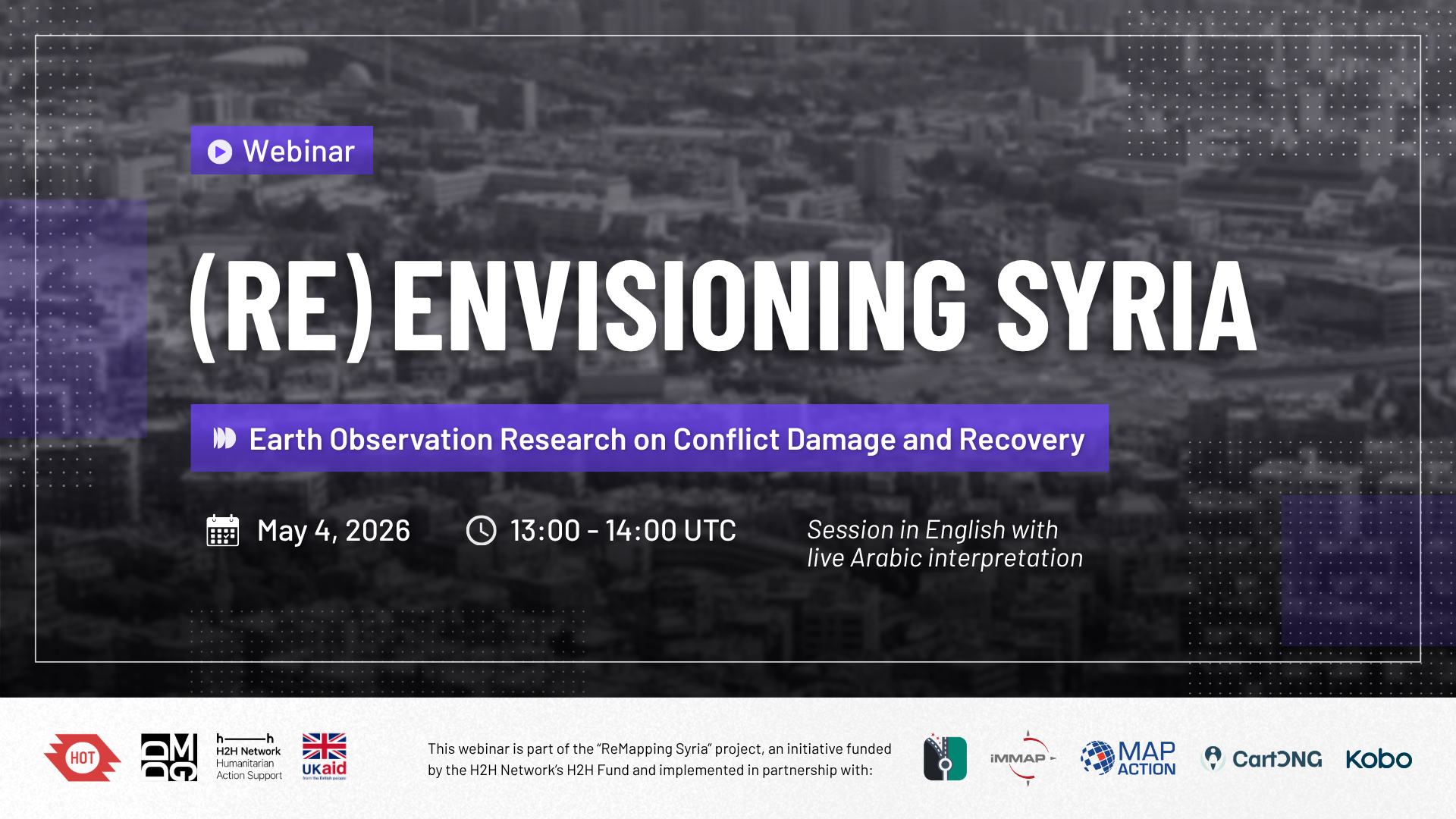 ReMapping Syria - (Re)Envisioning Syria Webinar - Zoom Thumbnail